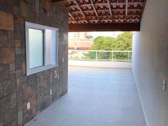 Cobertura com 2 dormitórios à venda, 87 m² por R$ 450.000,00 - Vila Valparaíso - Santo André/SP