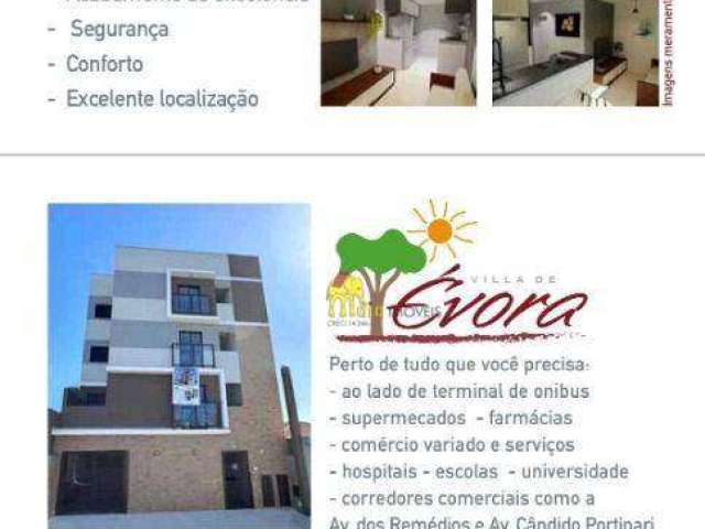 Apartamento com 2 dormitórios à venda por R$ 274.000 - Vila dos Remédios - São Paulo/SP