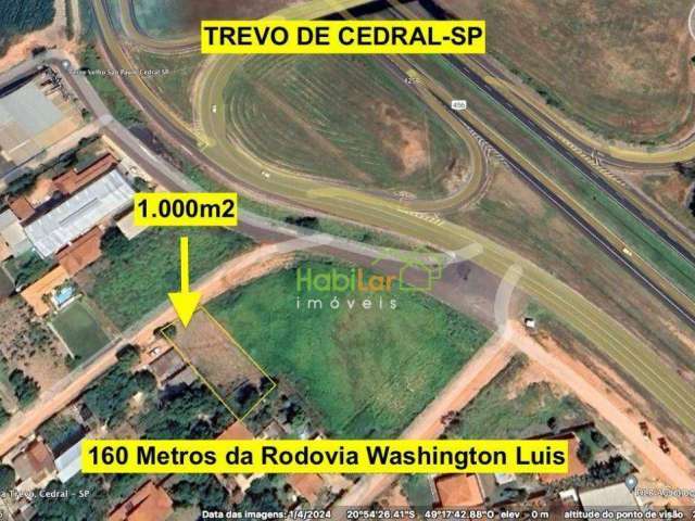 Terreno à venda, 1000 m² por R$ 270.000 - Cedral - Cedral/SP