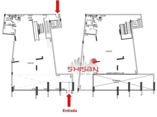 Loja, 467 m² - venda por R$ 58.416.250,00 ou aluguel por R$ 49.069,65/mês - Vila Pompeia - São Paulo/SP