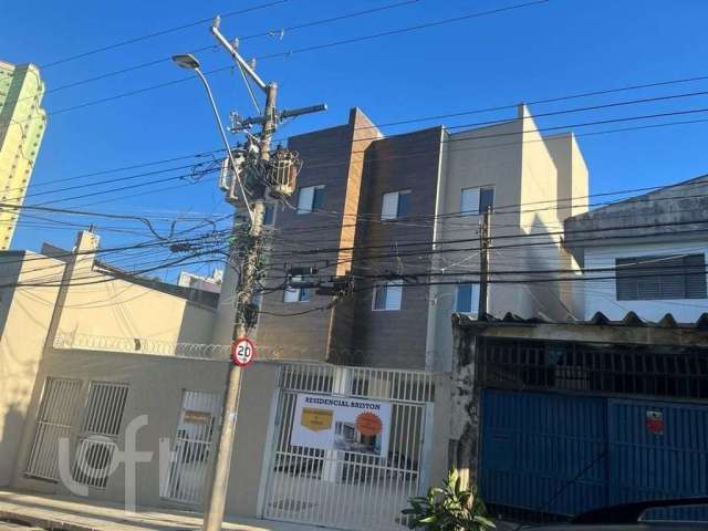 Apartamento com 2 quartos à venda na Rua Grã-Bretanha, --, Vila Príncipe de Gales, Santo André por R$ 349.999