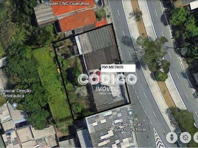 Terreno à venda, 700 m² por R$ 2.600.000,00 - Vila Augusta - Guarulhos/SP