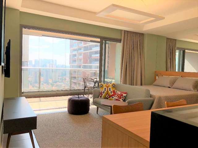 Apartamento com 1 quarto para alugar na Rua Nova York, 745, Brooklin, São Paulo por R$ 4.500