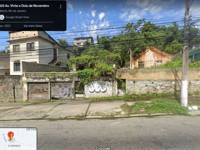 Terreno à venda, 1500 m² por R$ 860.000,00 - Cubango - Niterói/RJ