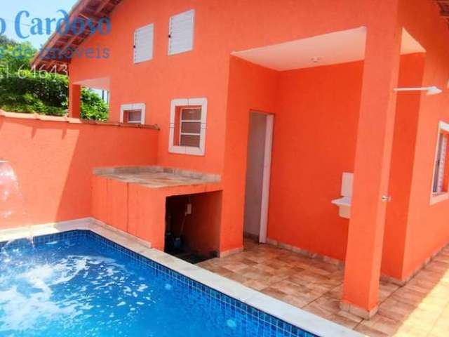 Casa nova com piscina amplo quintal lado praia itanhaém/sp