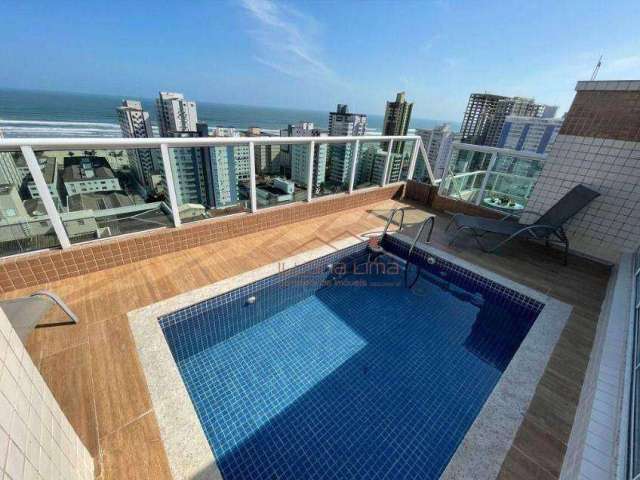 Apartamento com 4 dormitórios à venda por R$ 3.500.000,00 - Vila Guilhermina - Praia Grande/SP