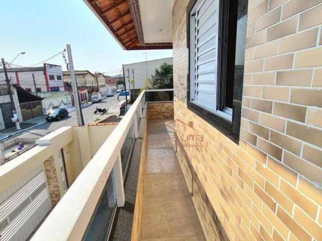 Sobrado com 2 dormitórios à venda por R$ 265.000 - Jardim Anhangüera - Praia Grande/SP