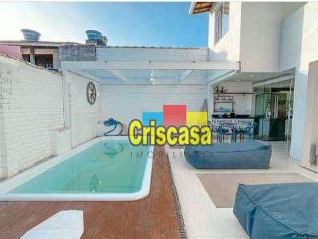 Casa com 4 dormitórios, 230 m² - venda por R$ 950.000,00 ou aluguel por R$ 7.560,00/mês - Palmeiras - Cabo Frio/RJ