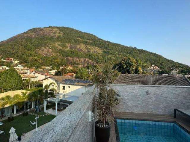 A Open  vende cobertura no  Giardino Di Capri Itacoatiara vista livre para o verde decorada 4 suíte