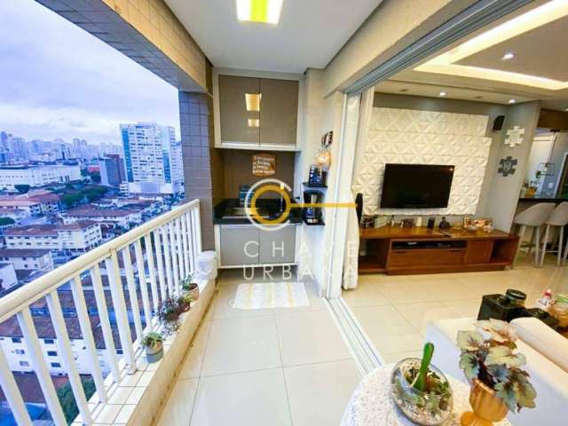 Apartamento com 3 dormitórios à venda, 92 m² por R$ 960.000,00 - Encruzilhada - Santos/SP