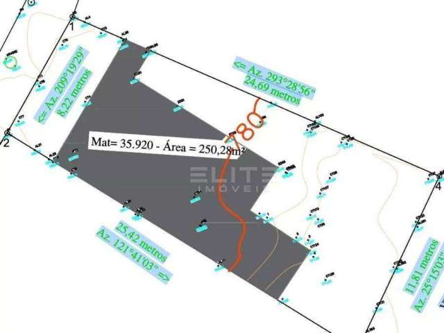 Terreno à venda, 249 m² por R$ 742.000,00 - Vila Guiomar - Santo André/SP