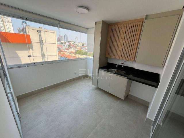 Apartamento com 1 dormitório para alugar, 63 m² por R$ 3.429,78/mês - Parque das Nações - Santo André/SP