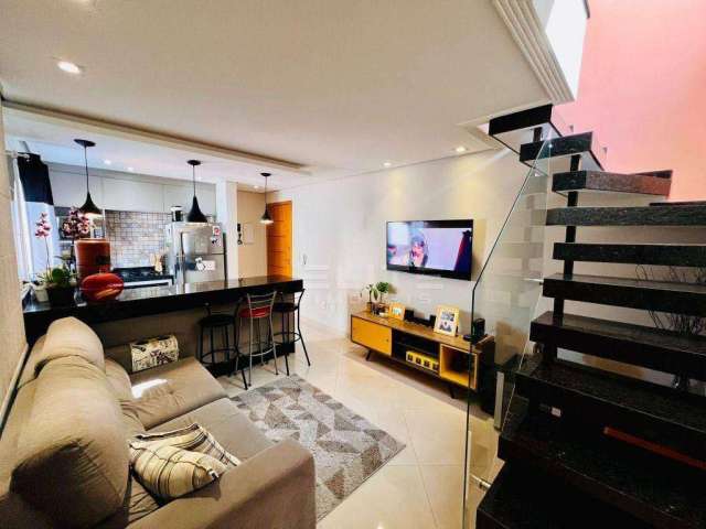 Cobertura com 2 dormitórios à venda, 84 m² por R$ 495.000,00 - Campestre - Santo André/SP