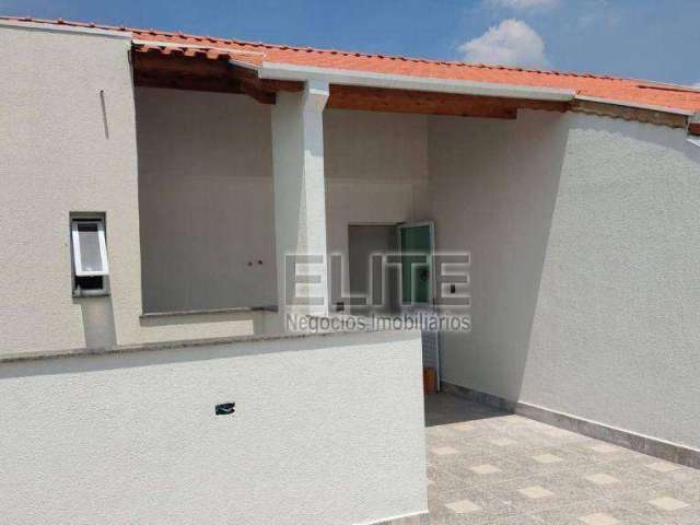 Cobertura com 2 dormitórios à venda, 76 m² por R$ 375.000,00 - Vila Scarpelli - Santo André/SP