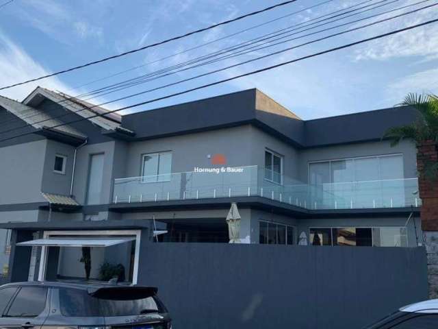 Casa à venda com piscina e vista da cidade em Campo Bom