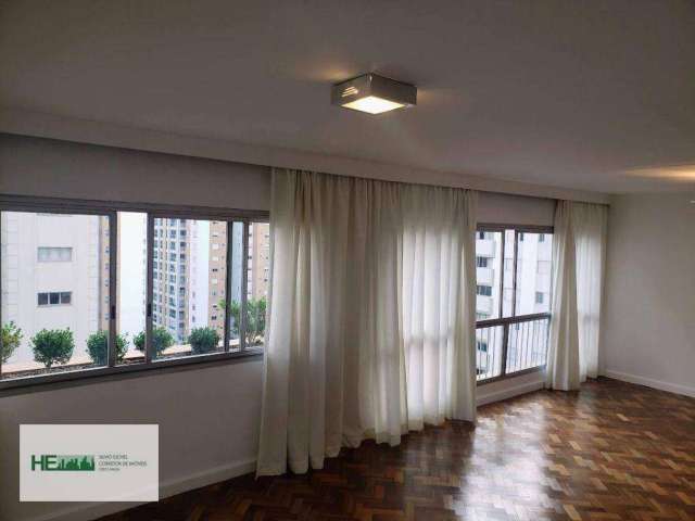 Apartamento com 3 dormitórios para alugar, 127 m² por R$ 7.406,43/mês - Campo Belo - São Paulo/SP