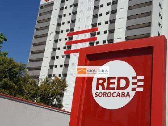 Edifício Red Sorocaba - Apartamento com 1 dormitório, 45 m² - venda por R$ 300.000 ou aluguel por R$ 3.000/mês - Jardim América - Sorocaba/SP