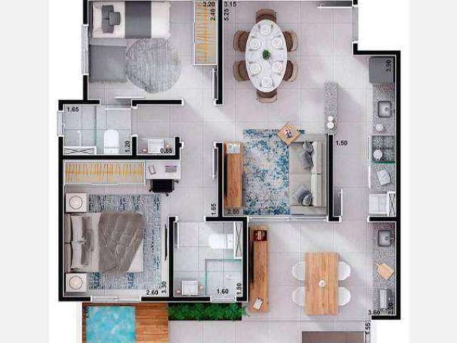 Condomínio Parque dos Ingleses - Apartamento com 2 dormitórios à venda, 64 m² por R$ 425.000 - Parque dos Ingleses - Sorocaba/SP