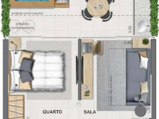 Apartamento para Venda em Rio de Janeiro, Barra Olímpica, 1 dormitório, 1 suíte, 2 banheiros, 1 vaga