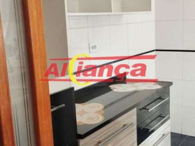 Apartamento no 1° andar com 2 quartos e 1 vaga de garagem no jd. adriana em guarulhos, sp