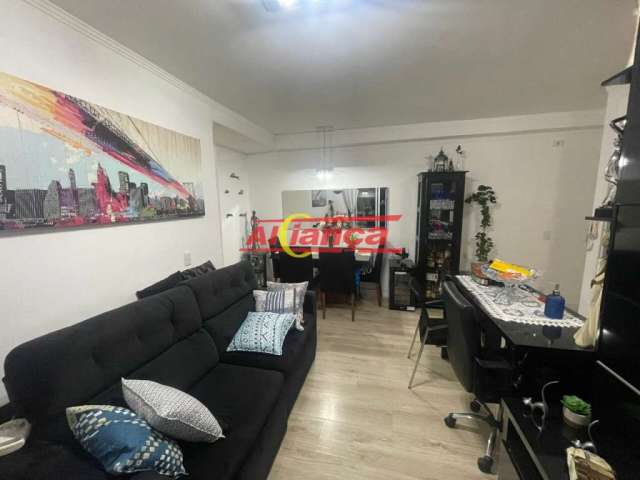 Apartamento com 2 quartos com sacada  à venda, 50 m² - vila augusta ? guarulhos/sp