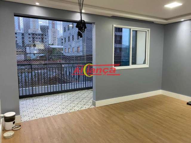 Apartamento impecável com 2 dormitórios à venda, 75 m² - picanço - guarulhos/sp