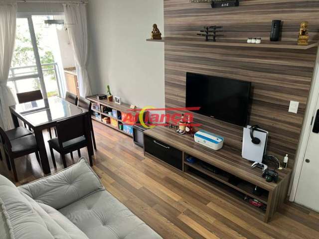 Lindo Apartamento Mobiliado com Varanda Gourmet no Uni Bosque Maia em Guarulhos