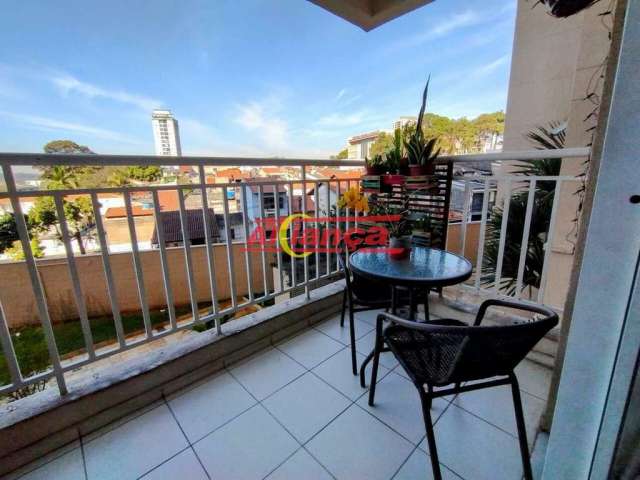 Apartamento com vista livre à venda, 62 m² - macedo - guarulhos/sp