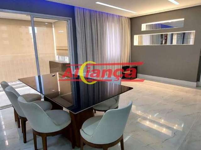 LINDO Apartamento de 114m² semi mobiliado, á venda- Cond. Alegria- Guarulhos- Sp.