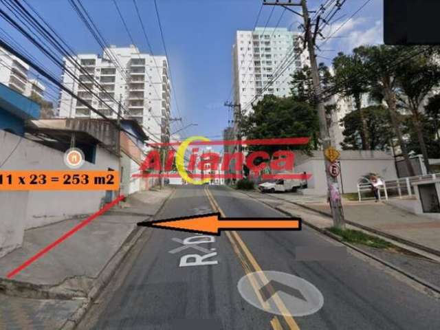 Terreno 253 m2 na Rua Dona Tecla, com construção antiga.