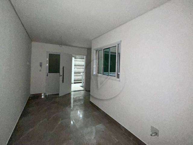 Apartamento com 2 dormitórios, 43 m² - venda por R$ 390.000,00 ou aluguel por R$ 2.380,00/mês - Campestre - Santo André/SP