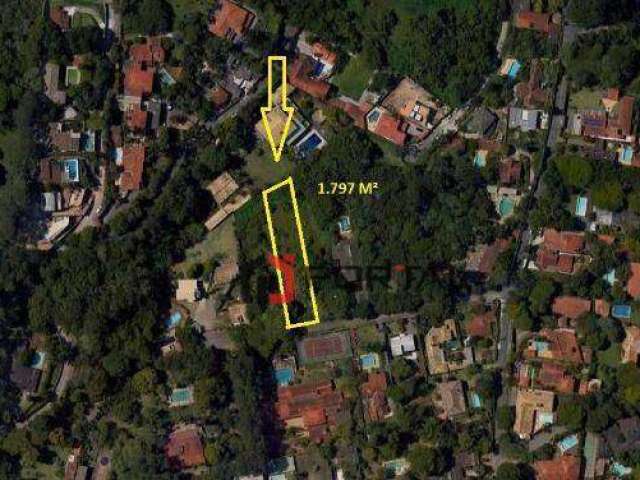 Terreno à venda, 1797 m² por R$ 590.000,00 - Granja Viana - Carapicuíba/SP