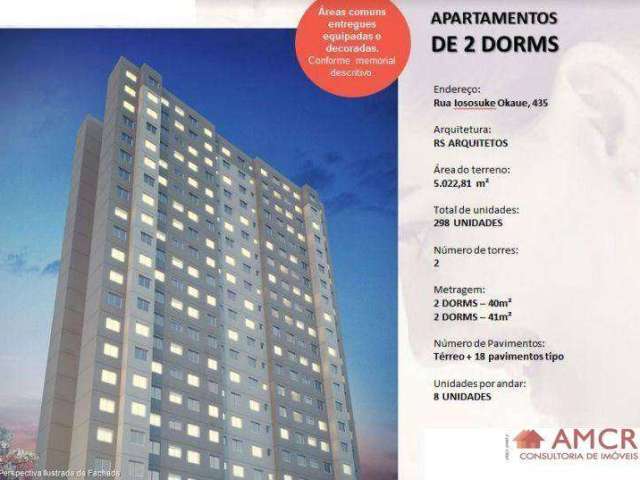 Apartamento com 2 dormitórios à venda, 40 m² por R$ 220.000,00 - Itaquera - São Paulo/SP