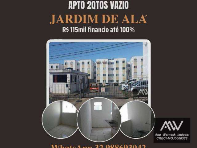 Apartamento com 2 dormitórios à venda, 50 m² por R$ 115.000,00 - Jardim de Alá - Juiz de Fora/MG