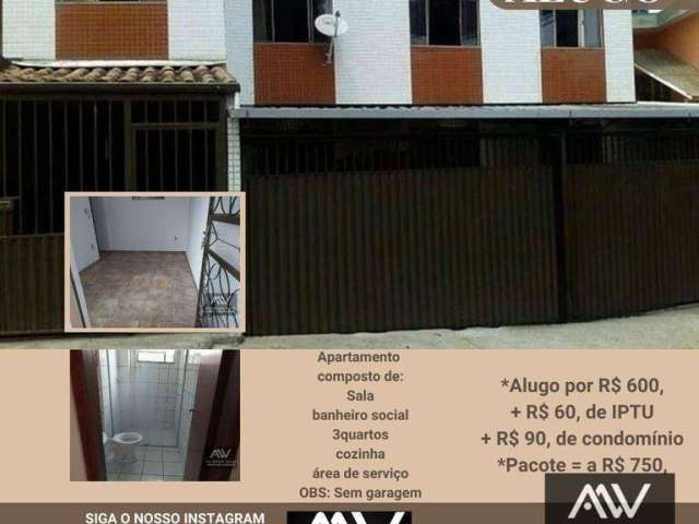 Apartamento com 3 dormitórios para alugar, 70 m² por R$ 750,00/mês - Progresso - Juiz de Fora/MG