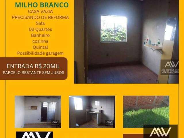 Casa com 2 dormitórios à venda, 84 m² por R$ 20.000 de entrada - Milho Branco - Juiz de Fora/MG