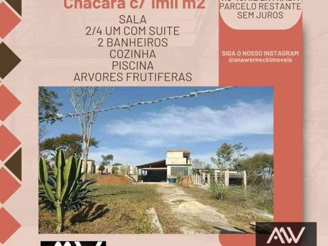 Chácara com 2 dormitórios à venda, 1000 m² por R$ 40.000 de entrada - Centro - Torreões (Juiz de Fora)/MG