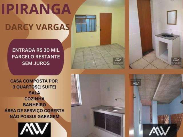 Casa com 3 dormitórios à venda, 120 m² por R$ 30.000 de entrada - Ipiranga - Juiz de Fora/MG