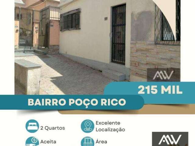 Casa com 2 dormitórios à venda, 77 m² por R$ 215.000,00 - Poço Rico - Juiz de Fora/MG