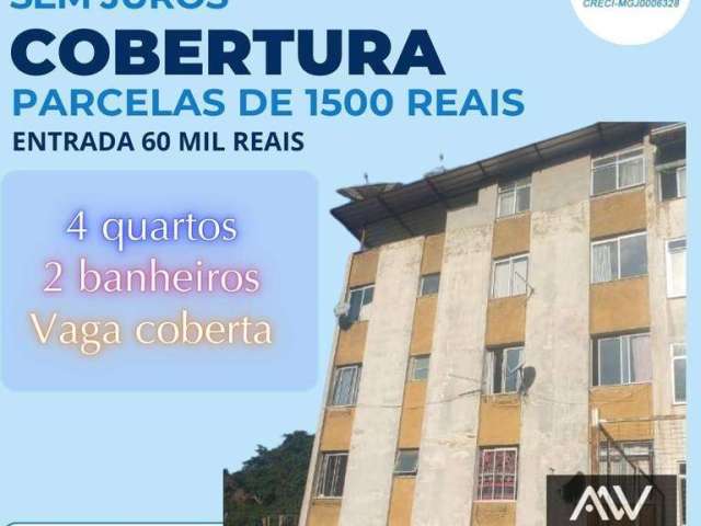 Cobertura com 4 dormitórios à venda, 120 m² por R$ 60.000 de entrada - Borboleta - Juiz de Fora/MG