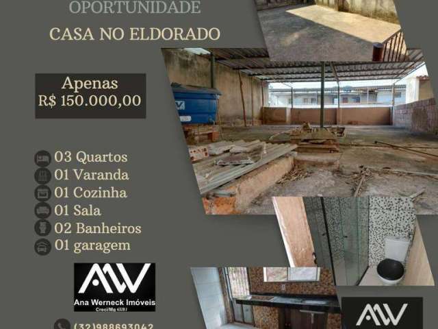 Casa com 3 dormitórios à venda, 92 m² por R$ 150.000,00 - Eldorado - Juiz de Fora/MG