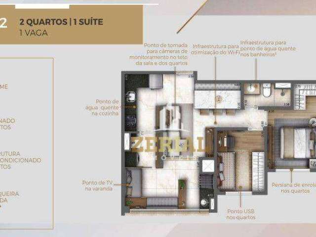 Apartamento com 2 dormitórios à venda, 67 m² por R$ 925.921,00 - Ipiranga - São Paulo/SP