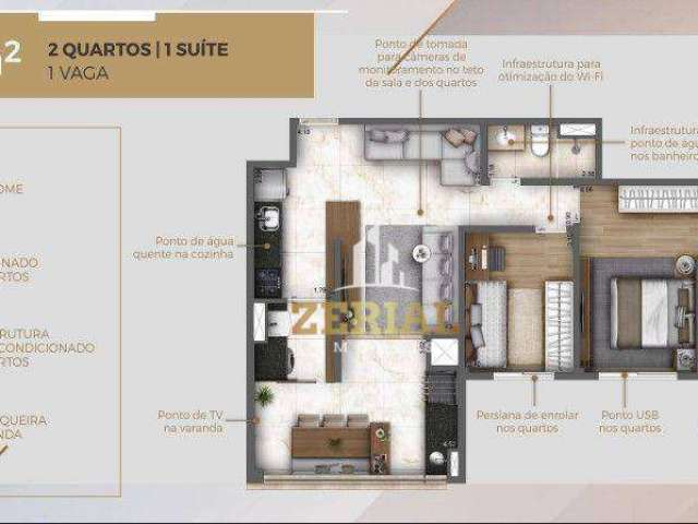 Apartamento com 2 dormitórios à venda, 71 m² por R$ 870.882,00 - Ipiranga - São Paulo/SP