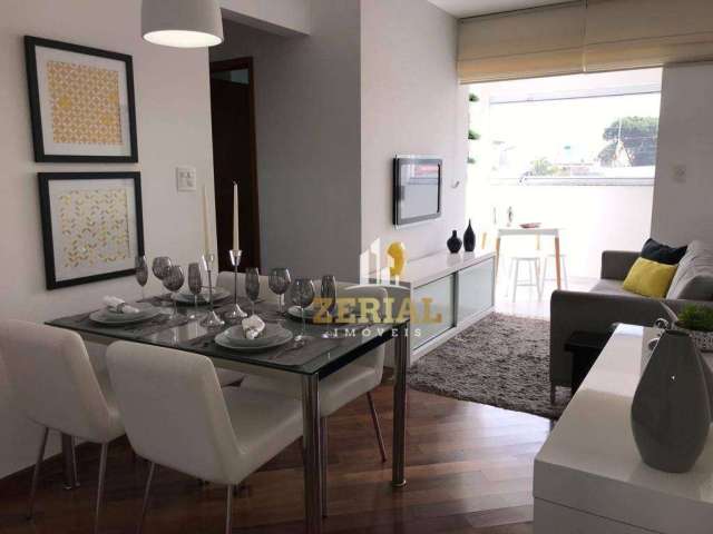 Apartamento com 2 dormitórios, 60 m² - venda por R$ 594.000,00 ou aluguel por R$ 3.115,67/mês - Campestre - Santo André/SP