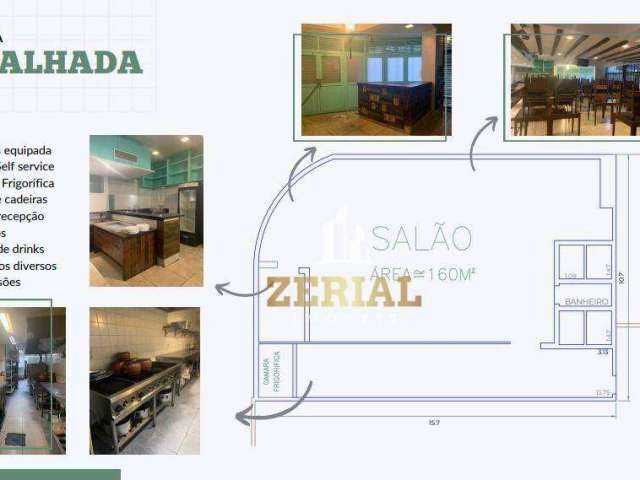 Salão para alugar, 165 m² por R$ 15.250,00/mês - Santa Paula - São Caetano do Sul/SP