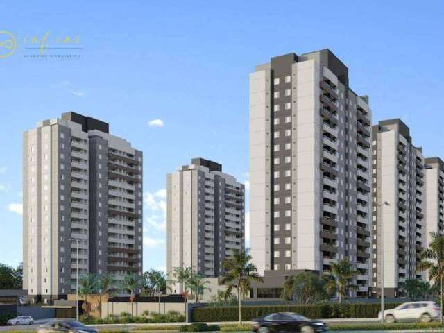 Apartamento Lançamento com 2 dormitórios, sendo 1 suíte  à venda, 58 m² por R$ 336.559 - Parque dos Ingleses - Sorocaba/SP