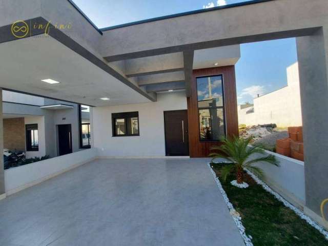 Casa Nova de Condomínio com 3 dormitórios, sendo 1 suíte  à venda, 115 m² por R$ 620.000 - Horto Florestal Villagio - Sorocaba/SP