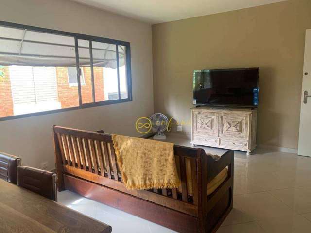 Apartamento Mobiliado com 3 dormitórios, sendo 1 suíte para alugar, 90 m² por R$ 5.300/mês - Condomínio Janaina - Enseada Guaruja - Guarujá/SP