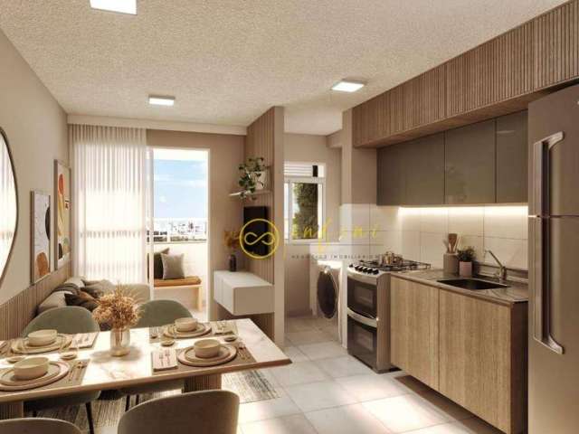 Apartamento Lançamento com 2 quartos, sendo à venda, 44 m² por R$ 312.990 -Condomínio Residencial Don Pagliato, Jardim Pagliato - Sorocaba/SP