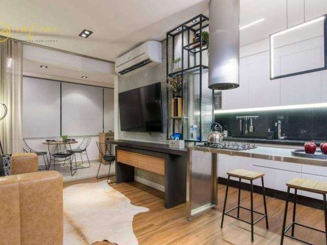 Apartamento Studio Lançamento com 1 quarto à venda, 45 m² por R$ 476.000 - Condomínio Residencial Biarritz - Sorocaba/SP